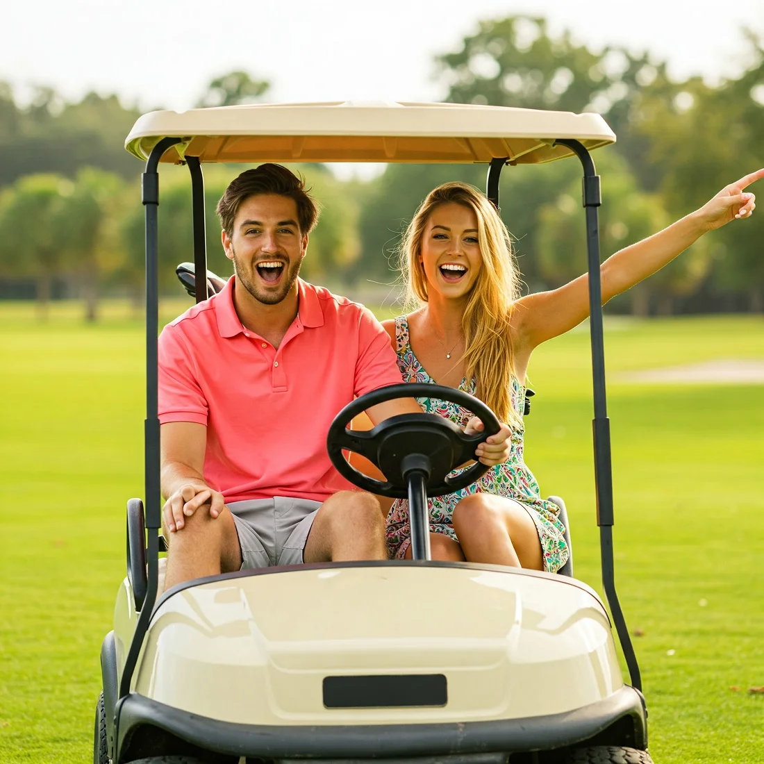 Golfer couple Golfer couple